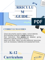 Curriculu M Guide: Here Is Where Your Presentation Begins