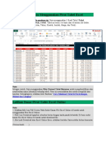 Contoh Kasus Cara Menggunakan Pivot Tabel Excel