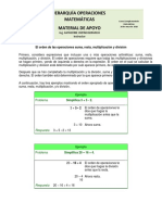 Jerarquia Operaciones Matemáticas