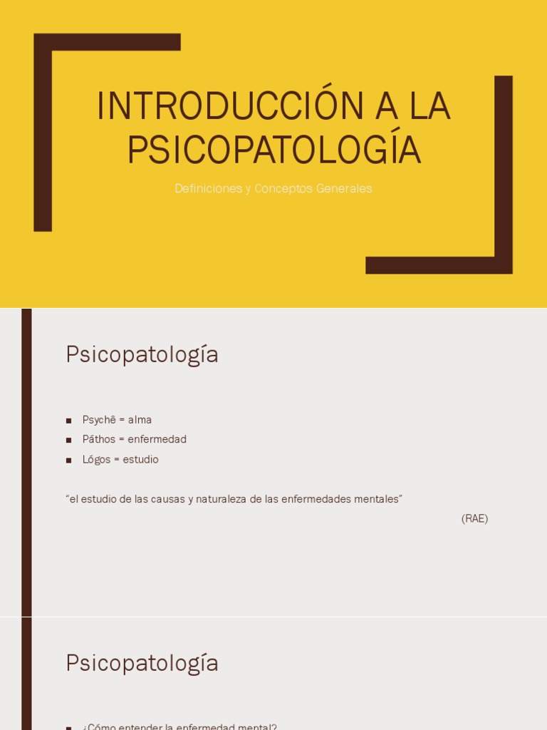 1 Introducción A La Psicopatología | PDF