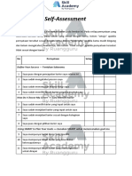 Self-Assessment: No Pernyataan Setuju Tidak Tahu Tidak Setuju