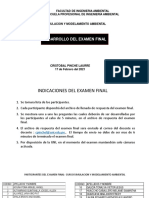 DESARROLLO EXAMEN FINAL Curso Simulacion y Modelamiento Ambiental 2020 II