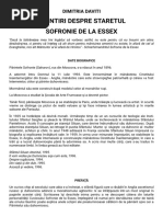 DIMITRIA DAVITI - Amintiri Despre Staretul Sofronie de La Essex