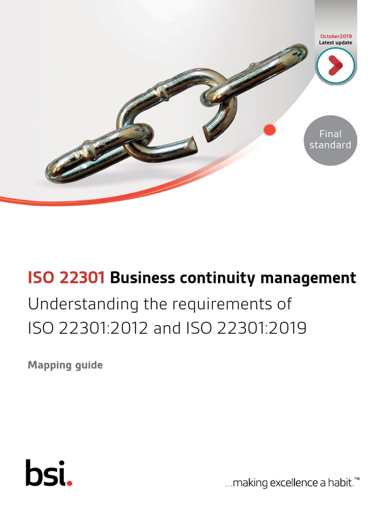 Iso 22301 Business Continuity Mapping Guide Bsi0362 1911 Au | PDF ...