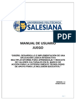 Manual Usuario Juego