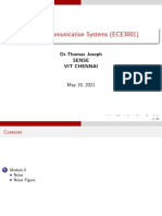 Analog Communication Systems (ECE3001) : DR - Thomas Joseph Sense Vit Chennai