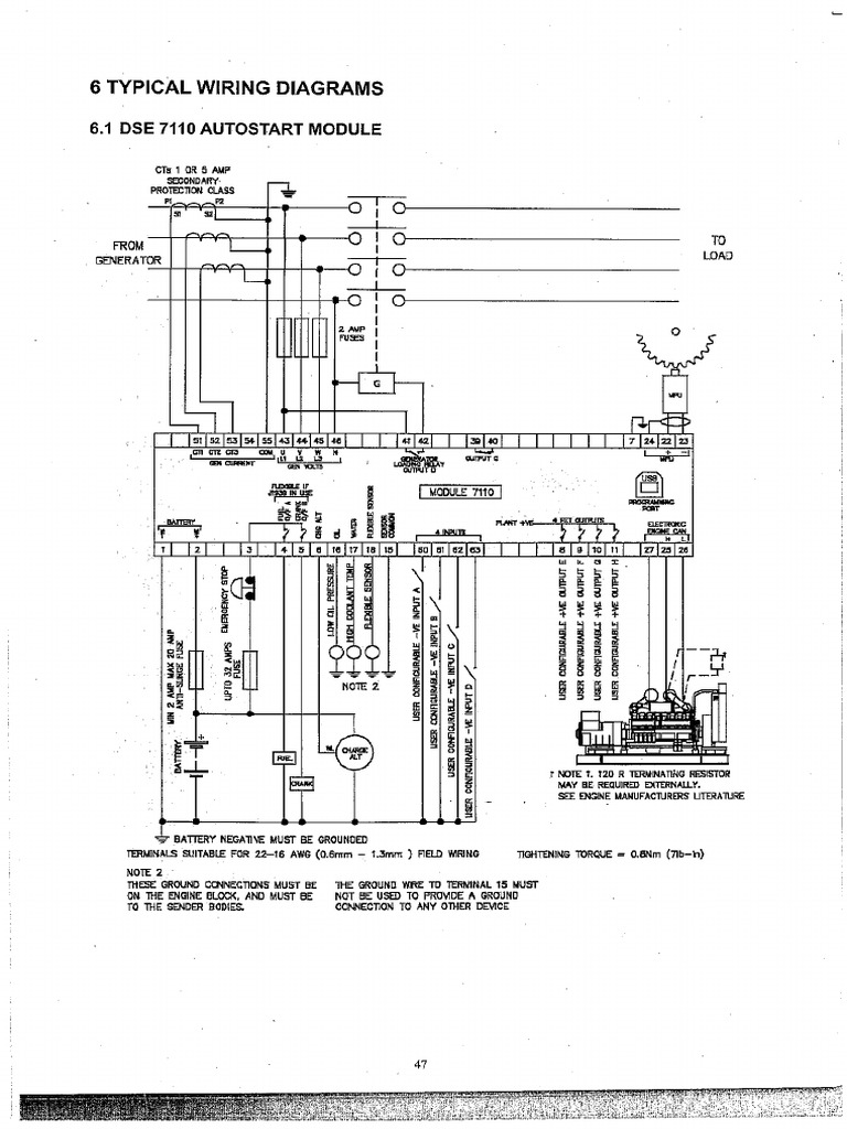 Genset Wiring Diagrams 1103A33TG1 PDF