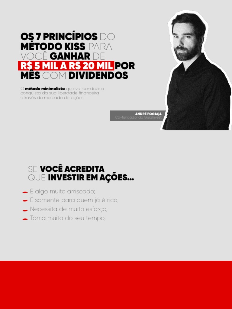 Slides - 7 Principios Do Método Kiss | PDF | Dividendo | Participação ...
