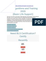 BLS Algorithms and Training 2020