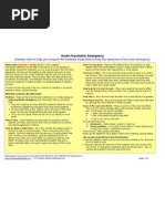 Handy Chart Acute Psychiatric Emergency (APE)