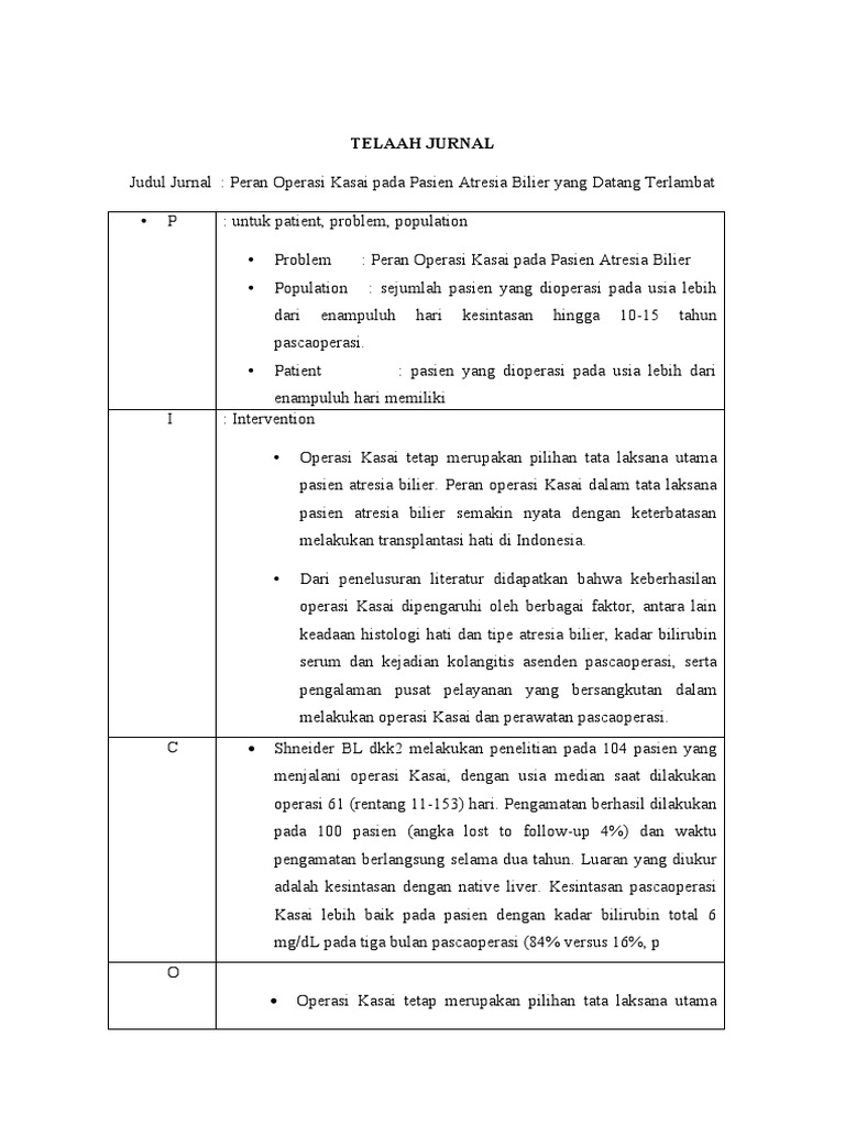 Atresia Biliaris | PDF