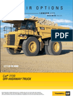 Repair Options: Cat 777D Off-Highway Truck