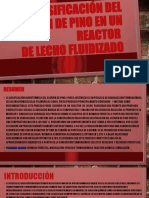 Gasificación Del Aserrín de Pino en Un Reactor