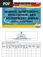 School Monitoring, Evaluation, and Adjustment (Smea) : (Tools/Instrument)