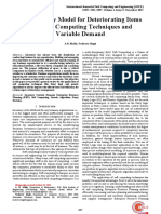 An Inventory Model For Deteriorating Items With Soft Computing Techniques and Variable Demand