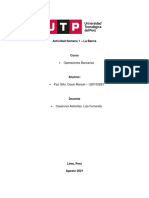 Actividad Semana 1 - Operaciones Bancarias