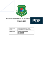 Term Paper: Bangladesh University of Professionals (Bup)
