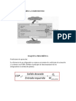 Cop Salida Deseada Entrada Requerida W: Máquina Frigorífica Componentes