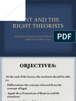 Kant and The Right Theorists