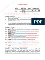 CIVIL Fluid Mechanics Syllabus