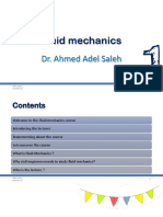 Fluid Mechanics: Dr. Ahmed Adel Saleh