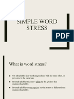 Simple Word Stress