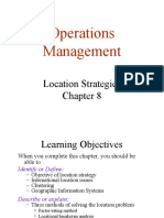 Operations Management: Location Strategies