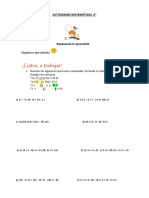 Actividades .ejercitación cálculos combinados 2