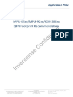 Confidential: MPU-65xx/MPU-92xx/ICM-206xx QFN Footprint Recommendation