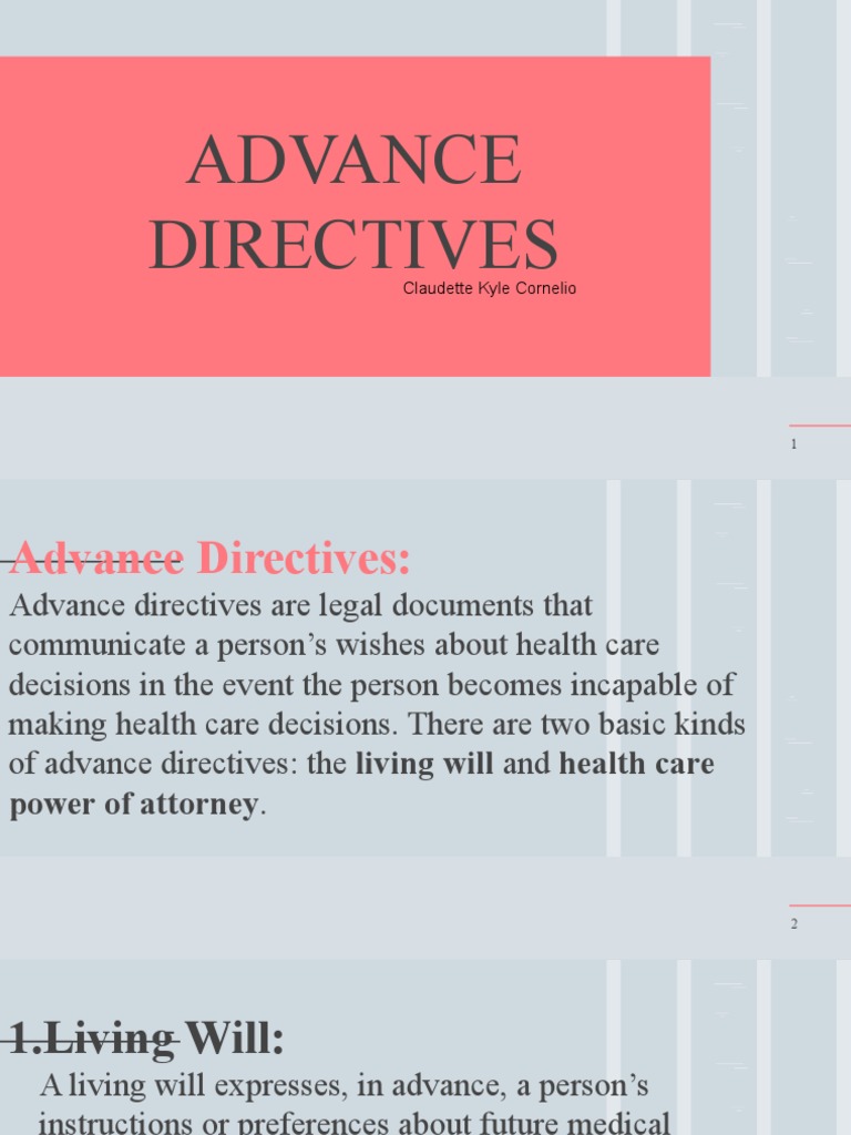 Types of Advance Directives Explained | PDF