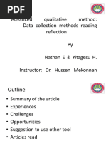 Qualitative Data Collection Methods