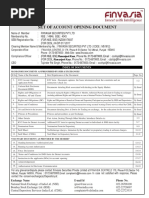 Set of Account Opening Document