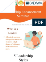 Improve Leadership Skills Seminar