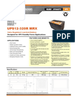 UPS12-320R MRX: Valve Regulated Lead Acid Battery