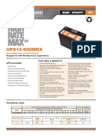 C&D UPS12-600MRX Battery