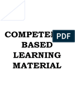 Competency Based Learning Material