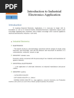 Lesson 1 Introducton To Industrial Electronics Application