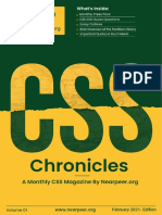 CSS Chronicles February