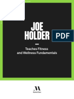 JOE Holder: Teaches Fitness and Wellness Fundamentals