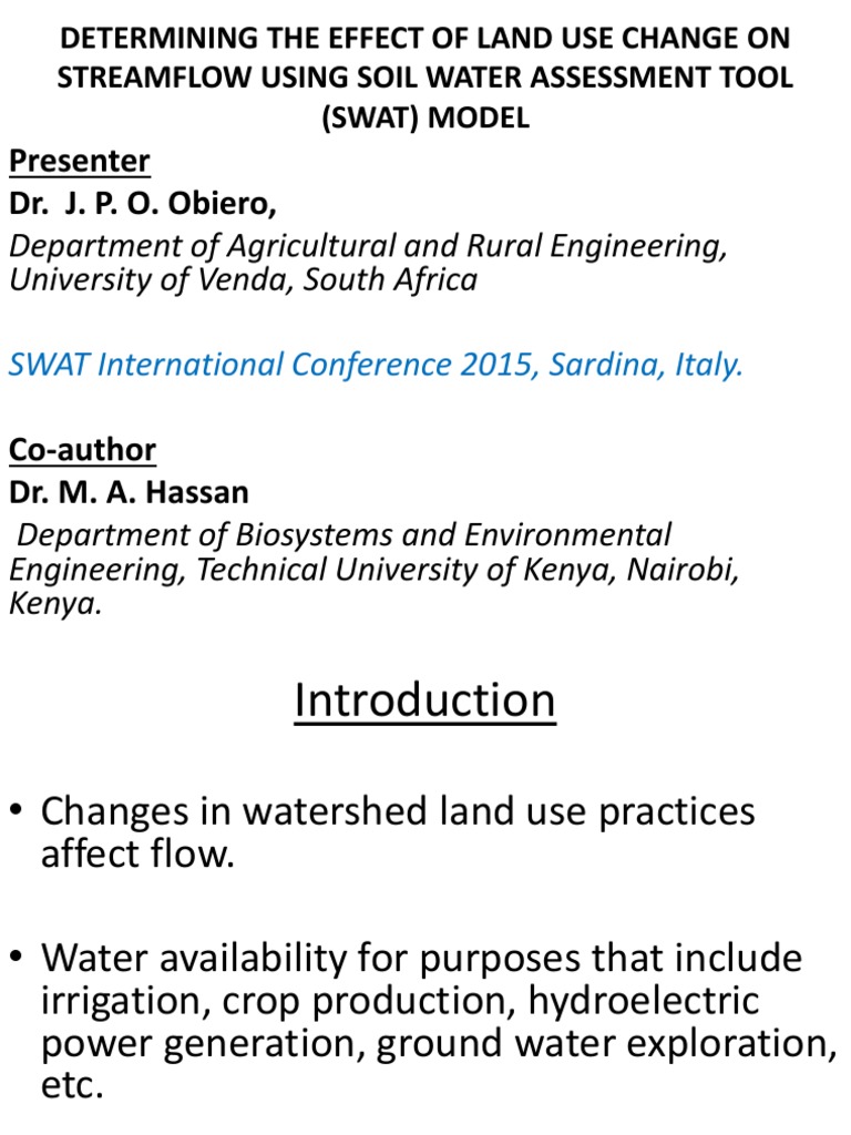 Impact of Land Use on Streamflow in Kenya | PDF | Surface Runoff ...