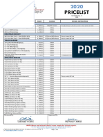 Pricelist: Test / Methodology Price Sample Special Instruction Covid-19 Markers