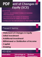 Statement of Changes in Equity (SCE)