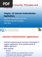 Computer Security: Principles and Practice: Chapter 23: Internet Authentication Applications