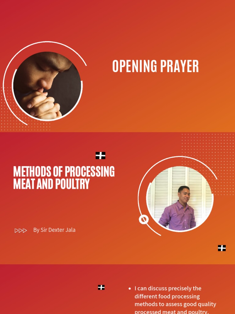 Methods of processing meat and poultry pdf curing food