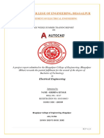 Internshala Report On AutoCAD