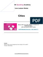 Cities - Lesson Notes NEW