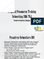 Proposal Penawaran Training Networking SMK TKJ: Pesantren Networkers Mengajar