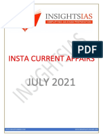 INSTA July 2021 Current Affairs Compilation