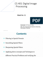 CS 401 Digital Image Processing - Week 11: Spatial Filtering