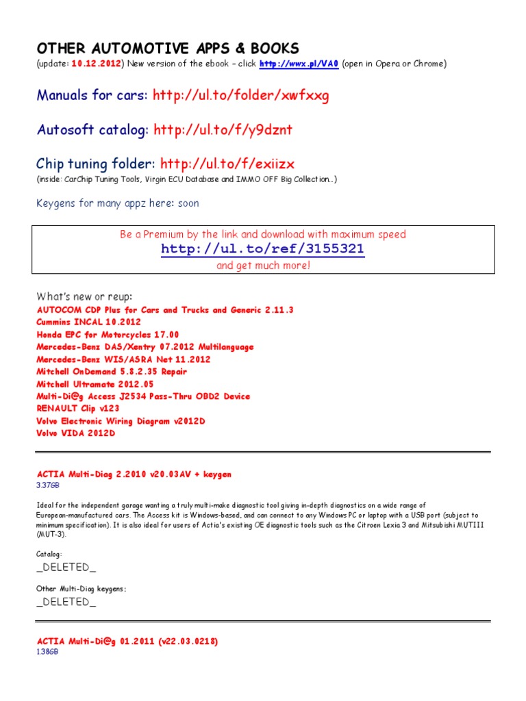 Manuals For Cars: Autosoft Catalog:: Chip Tuning Folder | PDF ...
